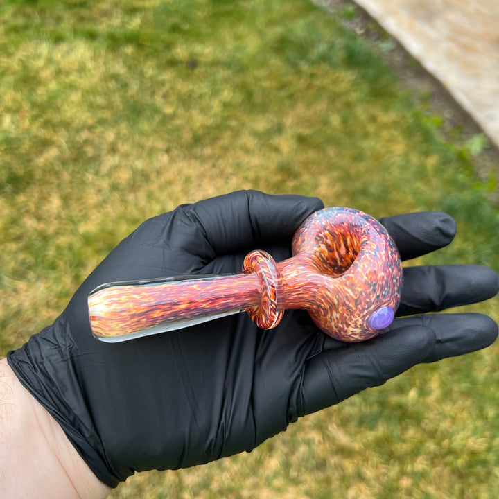 Thick Striking Purple Pipe Glass Pipe Chuck Glass