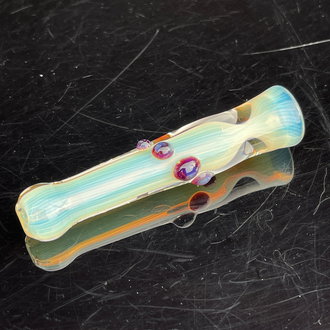 Comtrex Silver Fume Chillum Glass Pipe Schutz Glass   