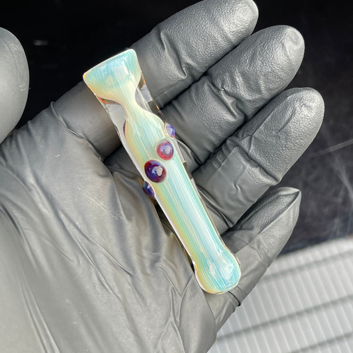 Comtrex Silver Fume Chillum Glass Pipe Schutz Glass   