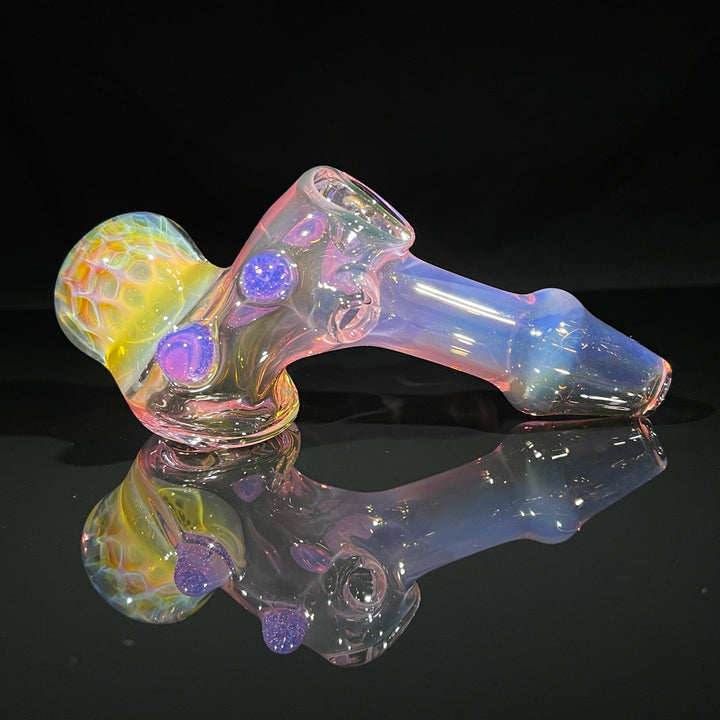 Fumed Honeycomb Hammer Glass Pipe Catfish Glass