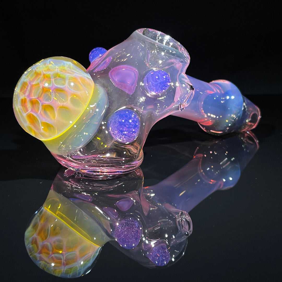 Fumed Honeycomb Hammer Glass Pipe Catfish Glass