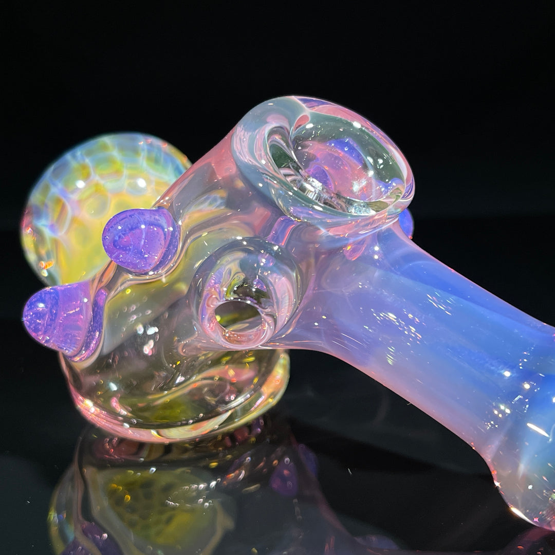 Fumed Honeycomb Hammer Glass Pipe Catfish Glass