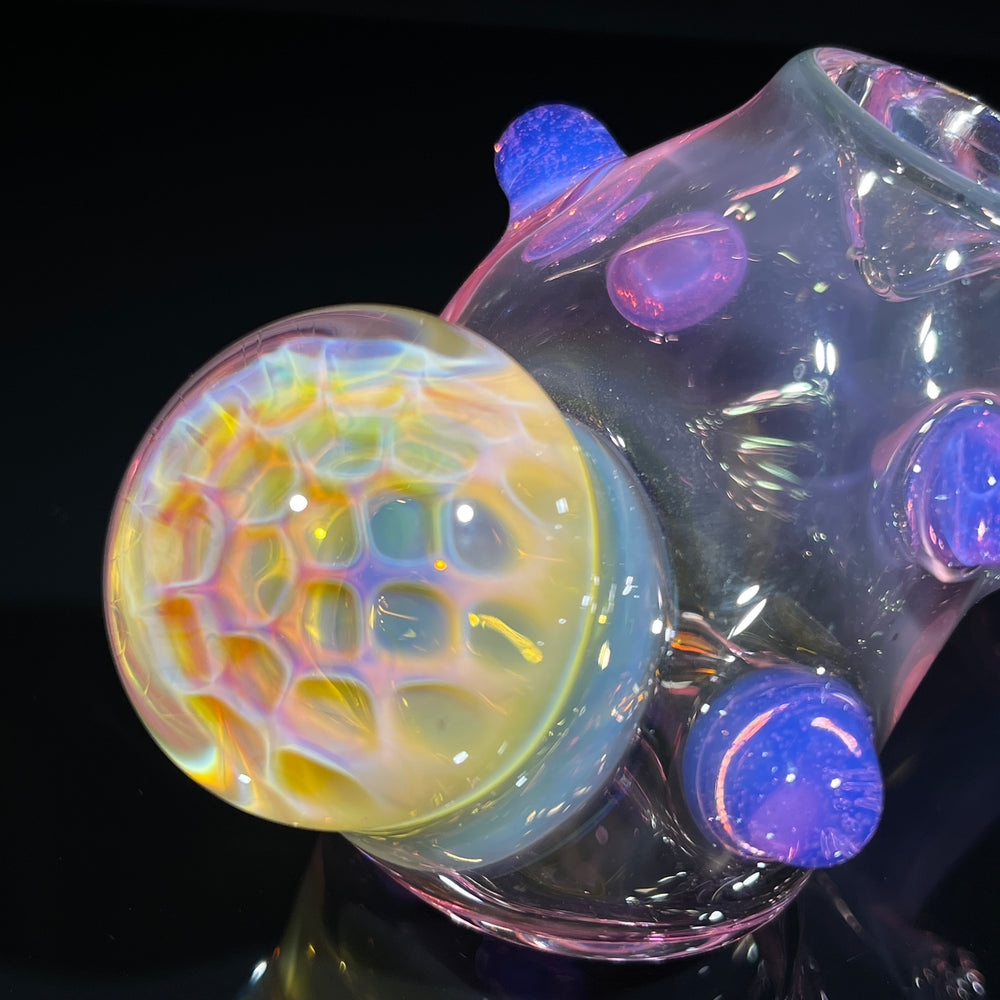 Fumed Honeycomb Hammer Glass Pipe Catfish Glass