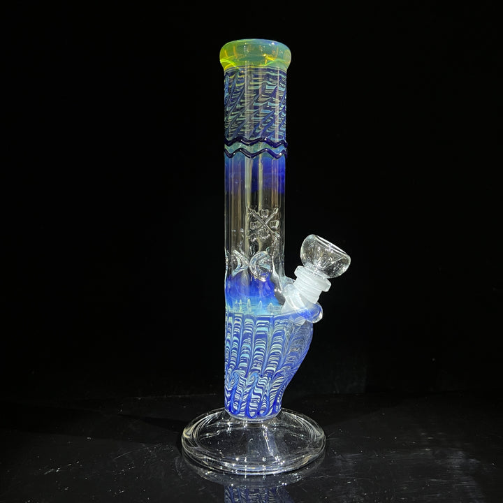 10" Color Rake Straight Bong Glass Pipe Mary Jane's Glass   