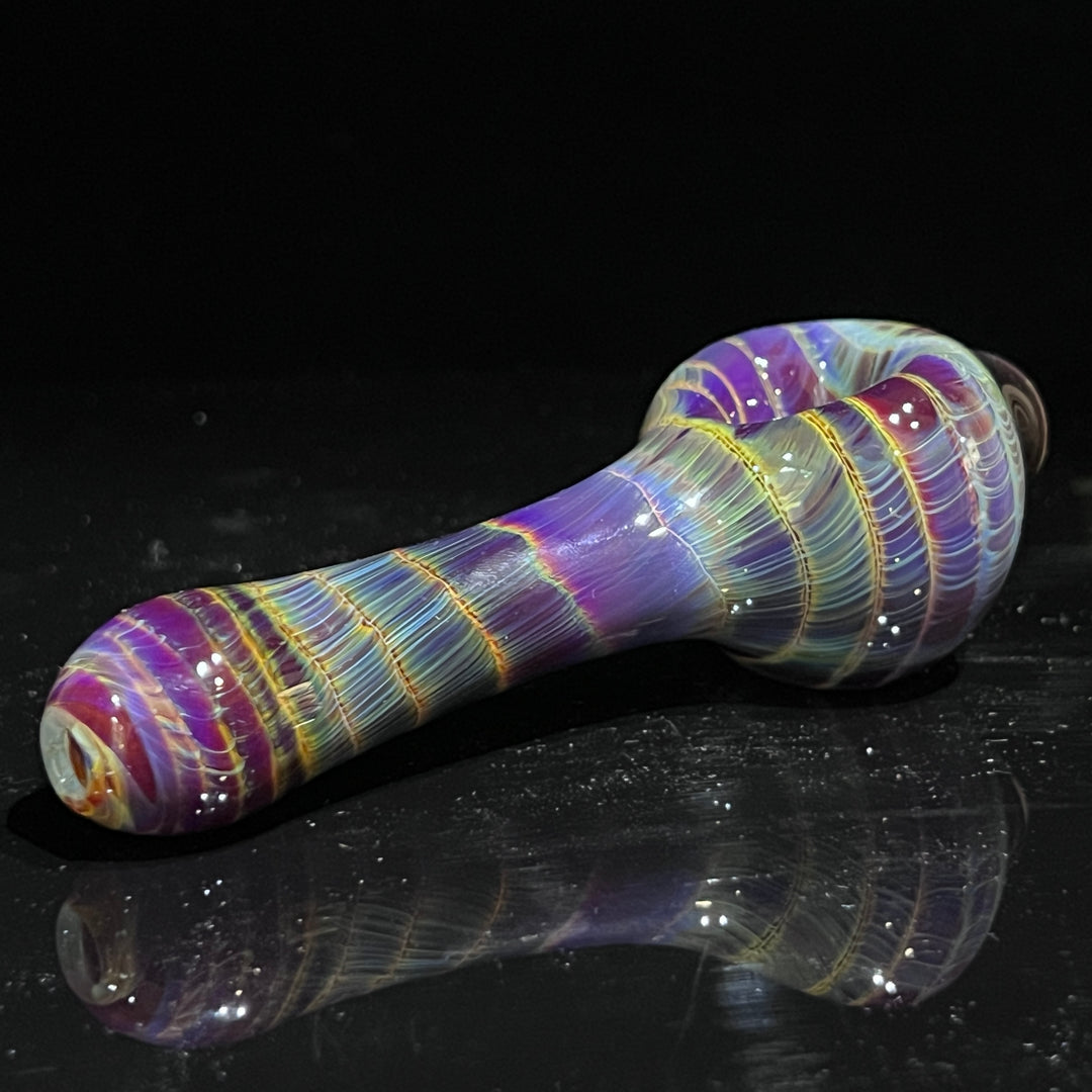 Mulberry Purple Coil Glass Pipe Glass Pipe Schutz Glass   