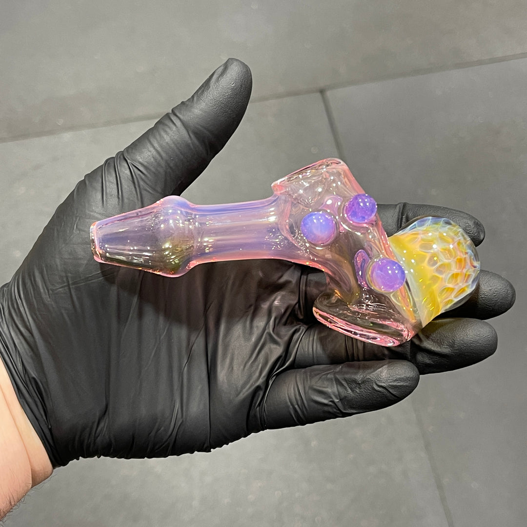 Fumed Honeycomb Hammer Glass Pipe Catfish Glass