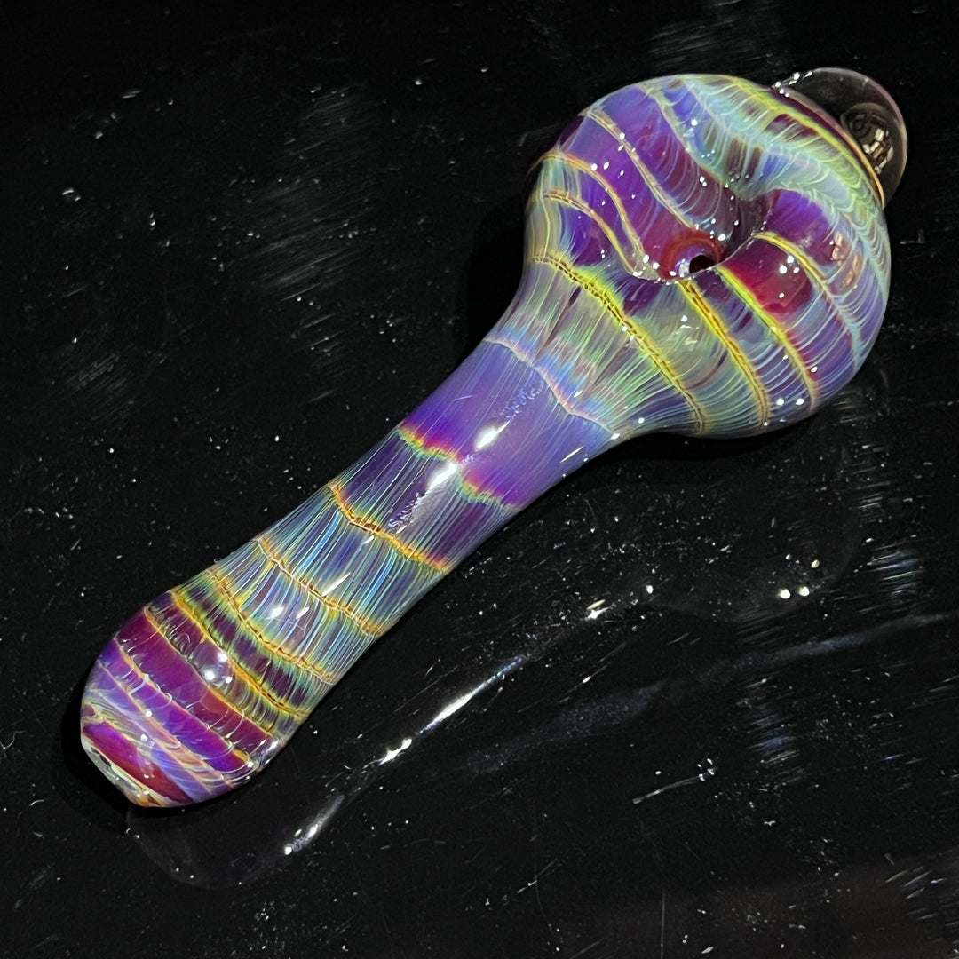 Mulberry Purple Coil Glass Pipe Glass Pipe Schutz Glass   