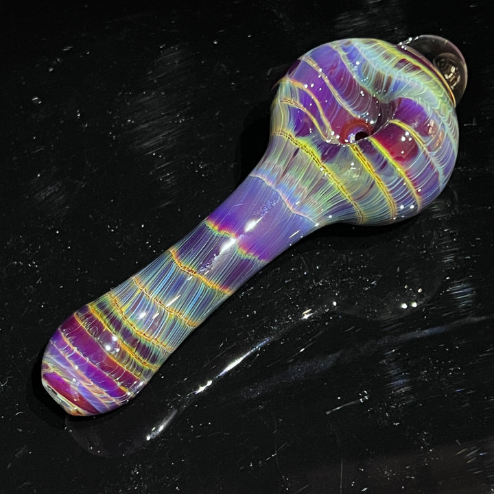 Mulberry Purple Coil Glass Pipe Glass Pipe Schutz Glass   