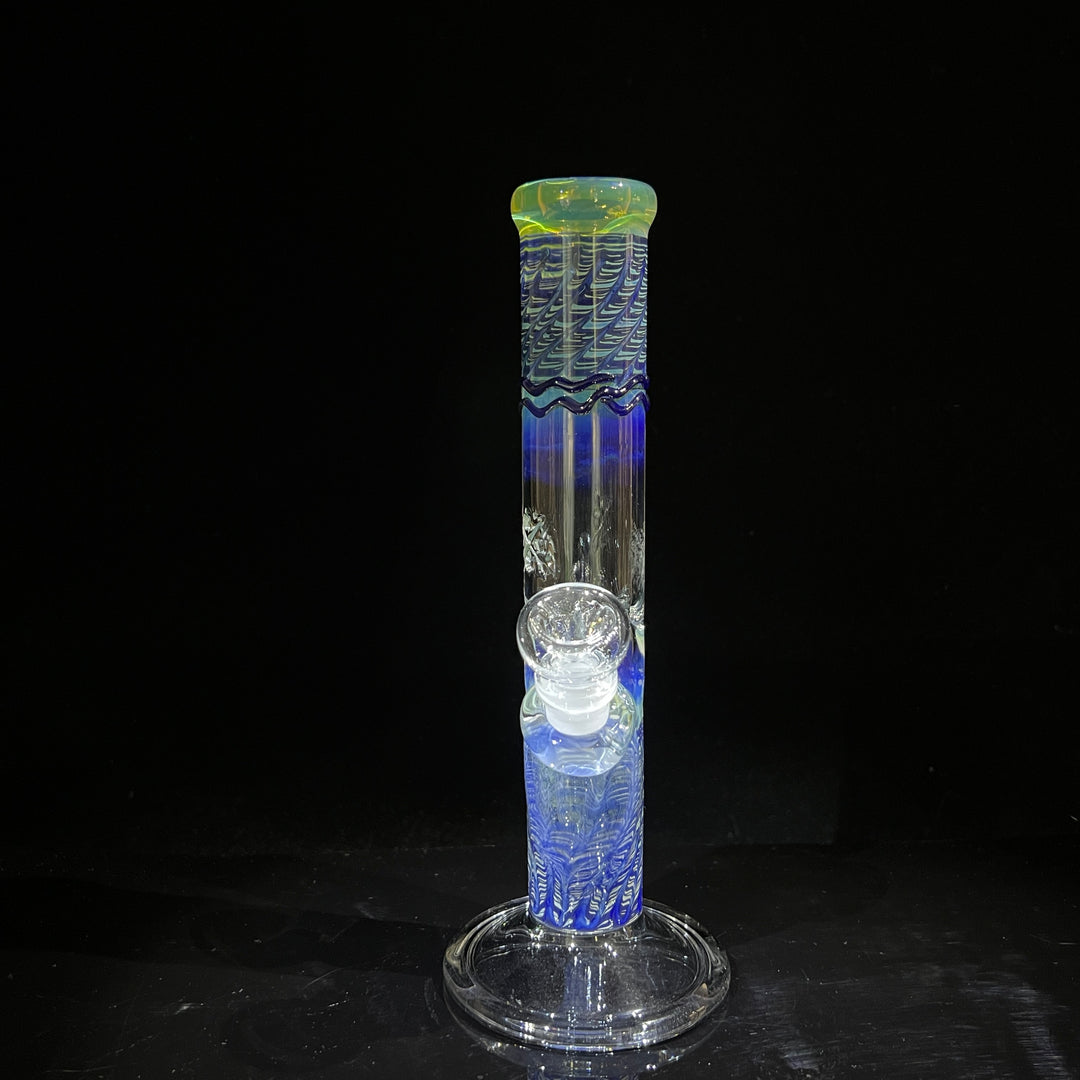 10" Color Rake Straight Bong Glass Pipe Mary Jane's Glass   