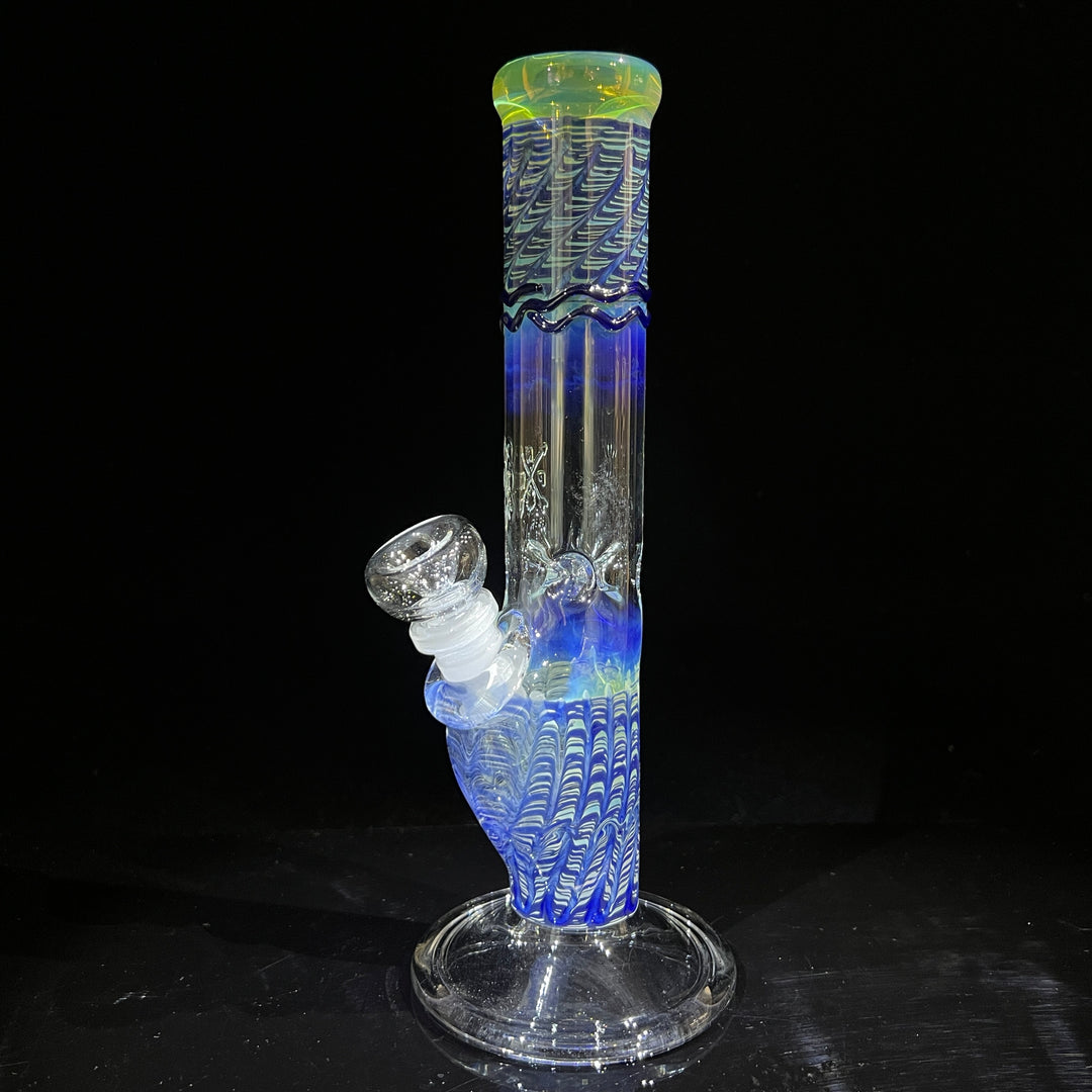 10" Color Rake Straight Bong Glass Pipe Mary Jane's Glass   