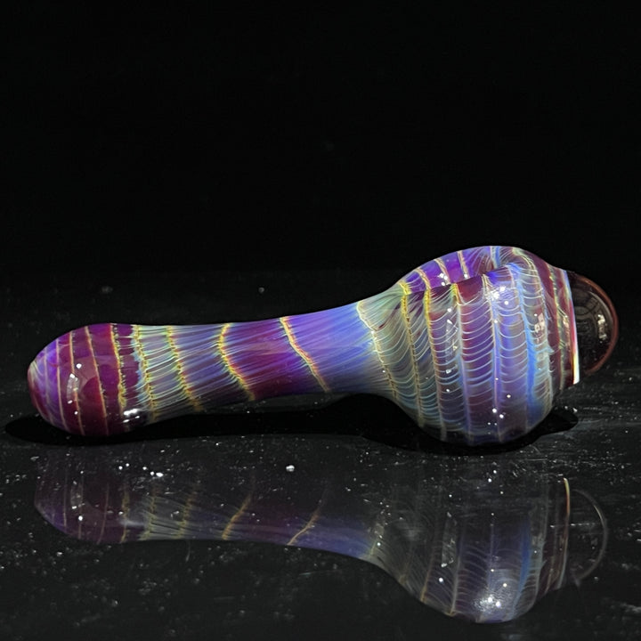 Mulberry Purple Coil Glass Pipe Glass Pipe Schutz Glass   