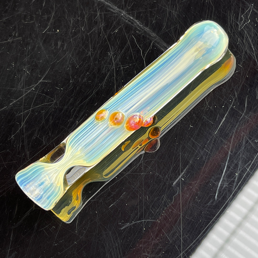 Comtrex Silver Fume Chillum 2 Glass Pipe Schutz Glass   