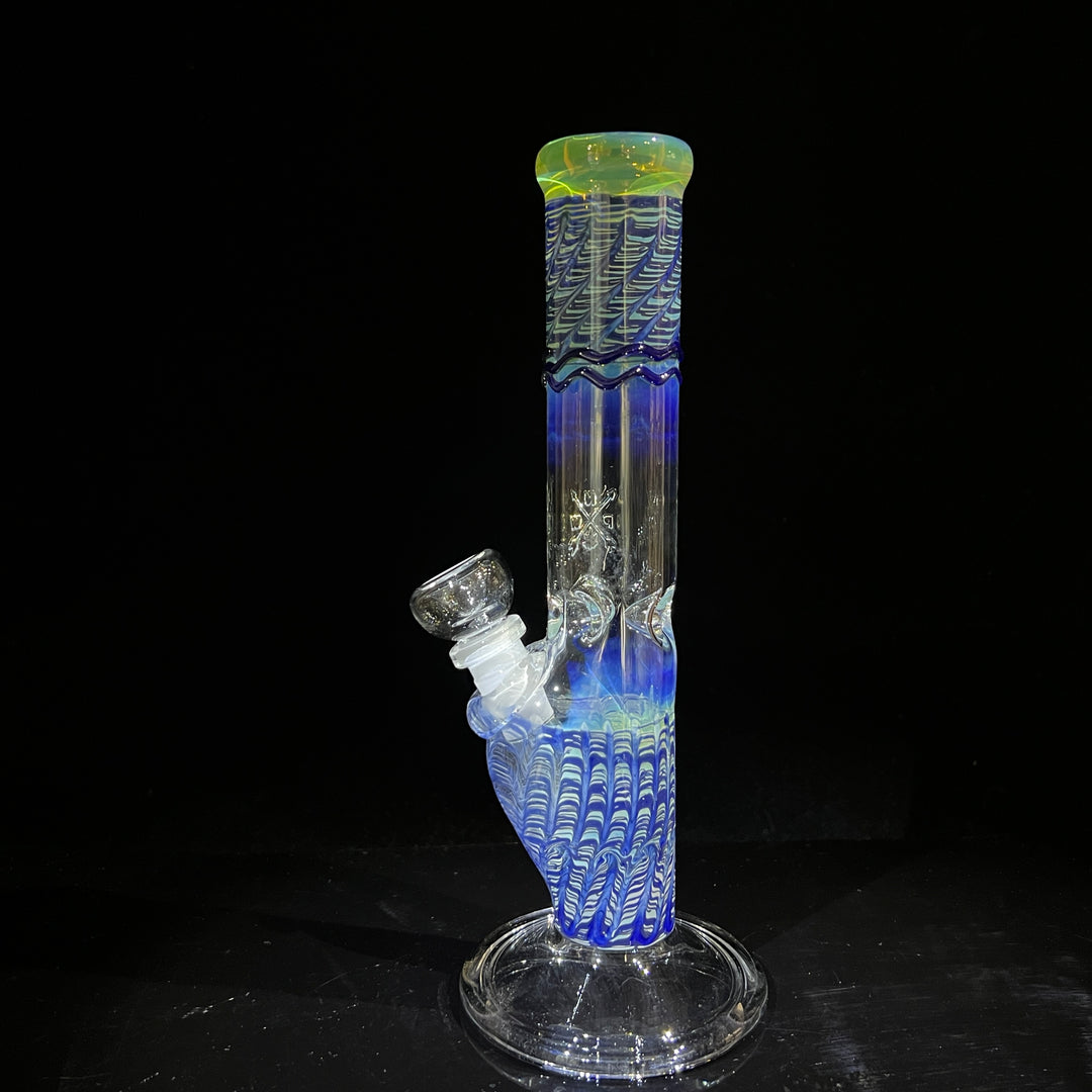 10" Color Rake Straight Bong Glass Pipe Mary Jane's Glass   