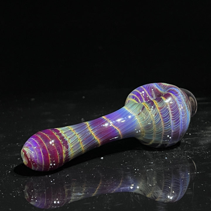 Mulberry Purple Coil Glass Pipe Glass Pipe Schutz Glass   