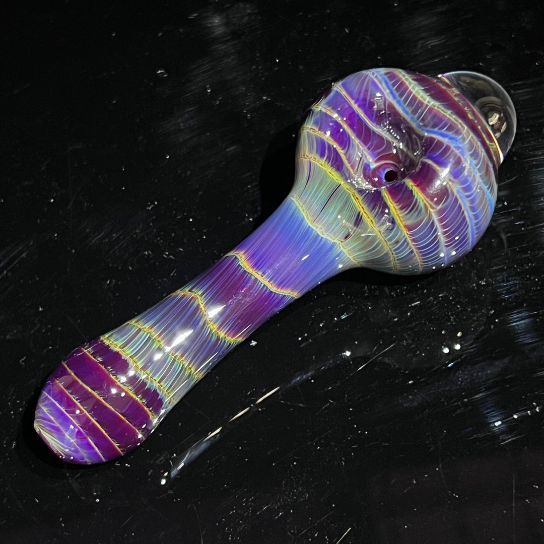 Mulberry Purple Coil Glass Pipe Glass Pipe Schutz Glass   