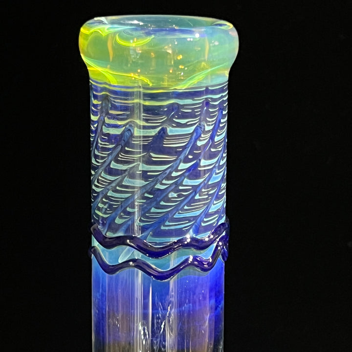 10" Color Rake Straight Bong Glass Pipe Mary Jane's Glass   