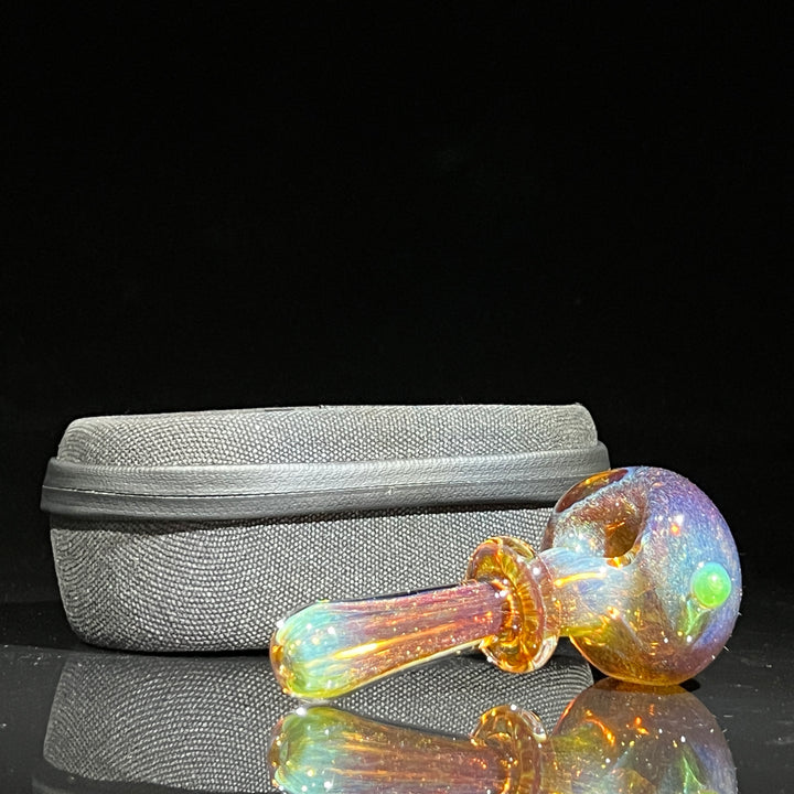 Thick Aventurine Pipe + Ryot Headcase Combo Glass Pipe Chuck Glass