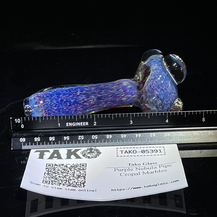 Purple Nebula Star Dust Pipe Glass Pipe Tako Glass   