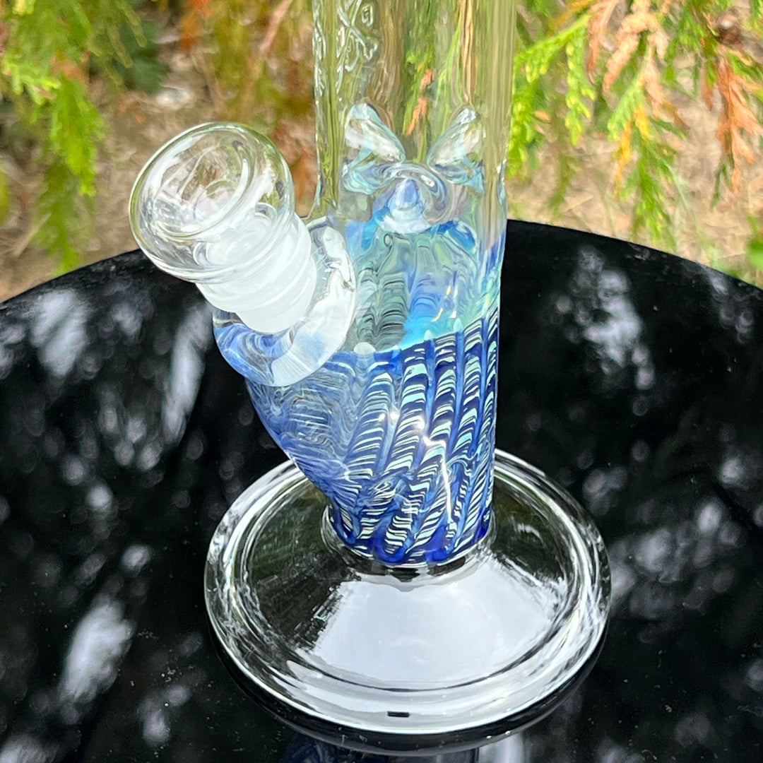 10" Color Rake Straight Bong Glass Pipe Mary Jane's Glass   