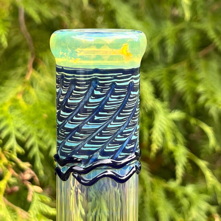 10" Color Rake Straight Bong Glass Pipe Mary Jane's Glass   