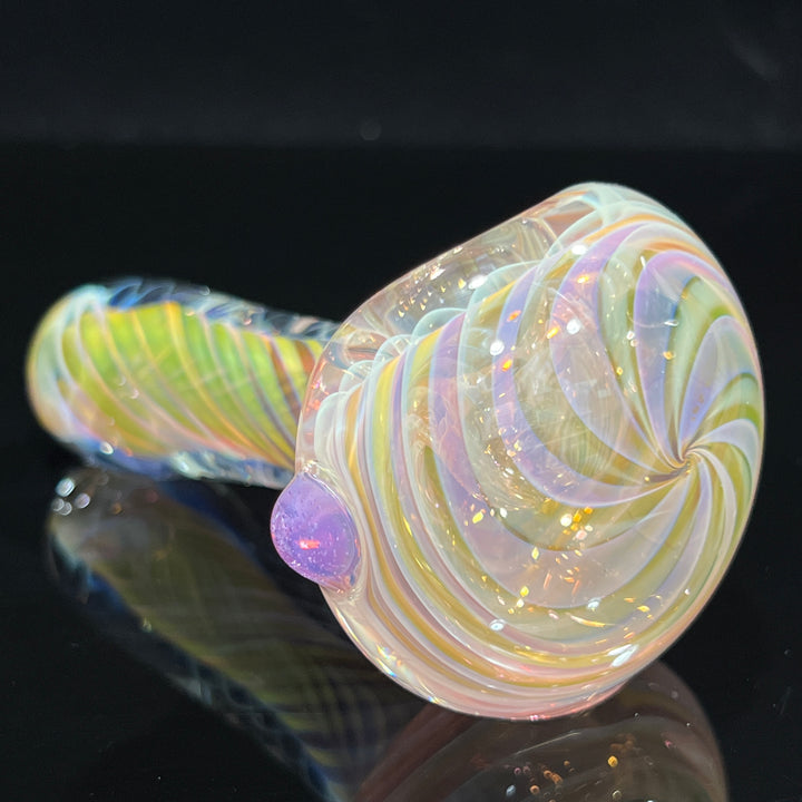 Thick Fume Pipe Pink Slyme Marble Glass Pipe Chuck Glass   