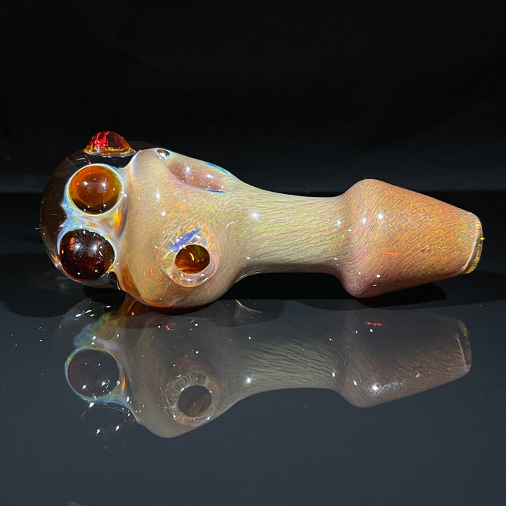 Horned Frit Honeycomb Spoon Glass Pipe Catfish Glass