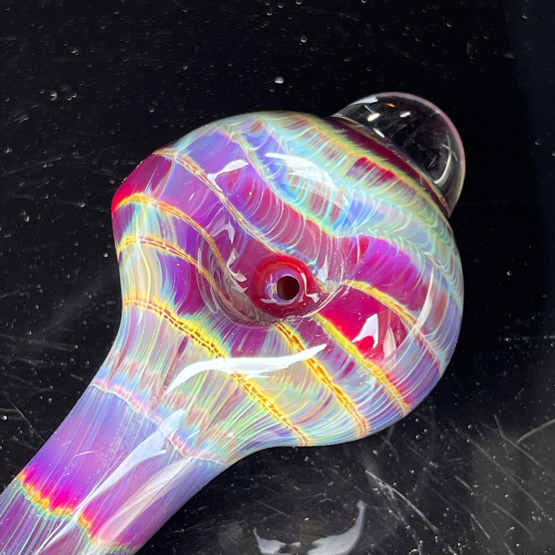 Mulberry Purple Coil Glass Pipe Glass Pipe Schutz Glass   