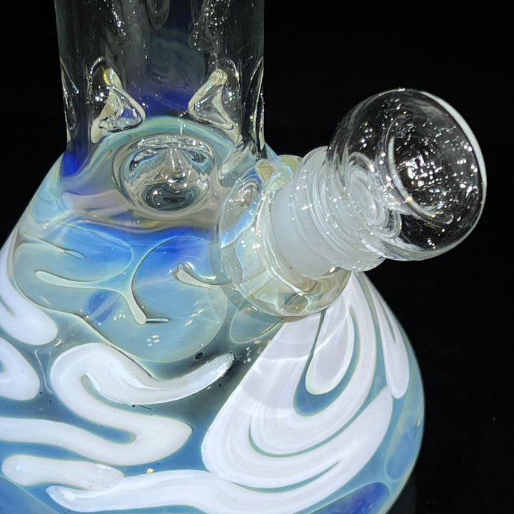 10" Color Squiggle Beaker Bong Glass Pipe Mary Jane's Glass   