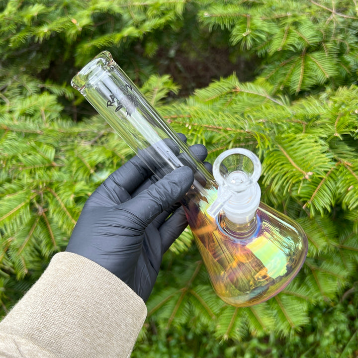 8" Raven Beaker Bong Glass Pipe Solid Glass   