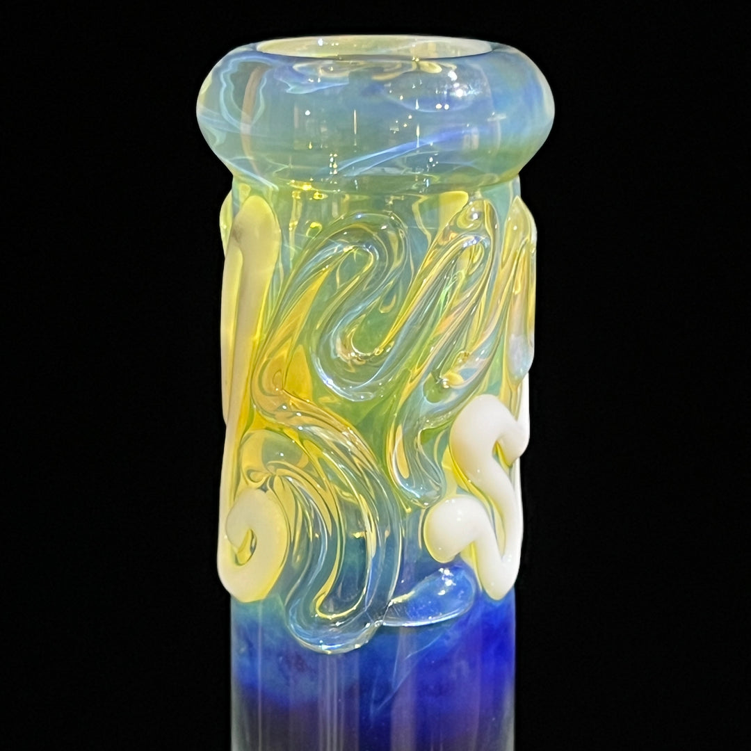 10" Color Squiggle Beaker Bong Glass Pipe Mary Jane's Glass   