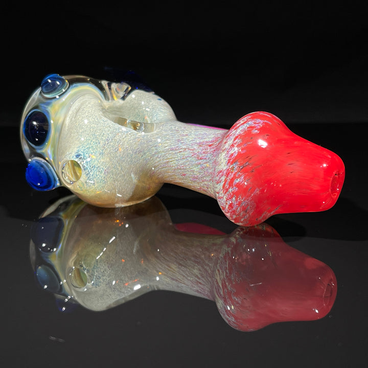 Horned Frit Honeycomb Spoon Glass Pipe Catfish Glass