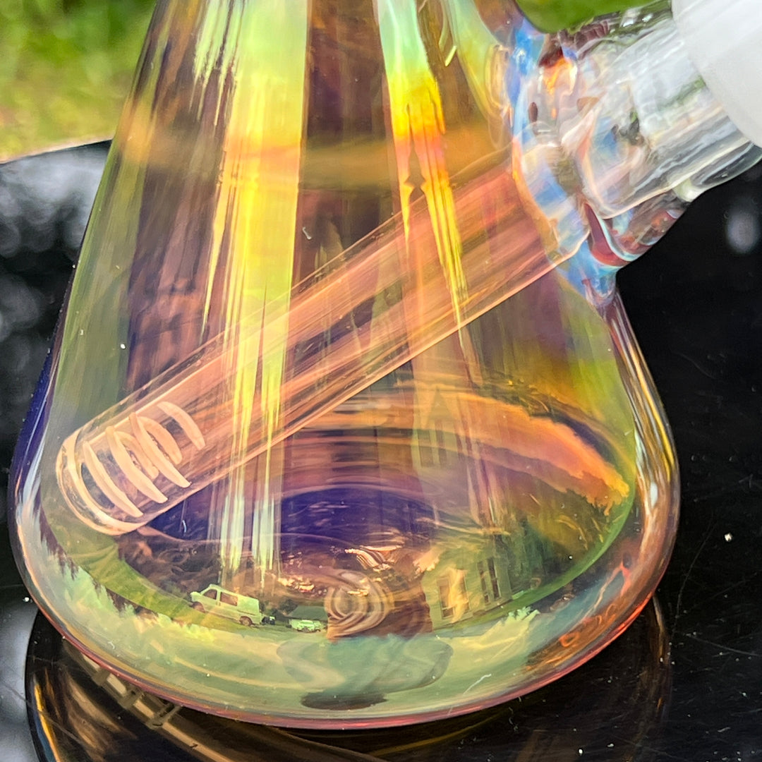 8" Raven Beaker Bong Glass Pipe Solid Glass   