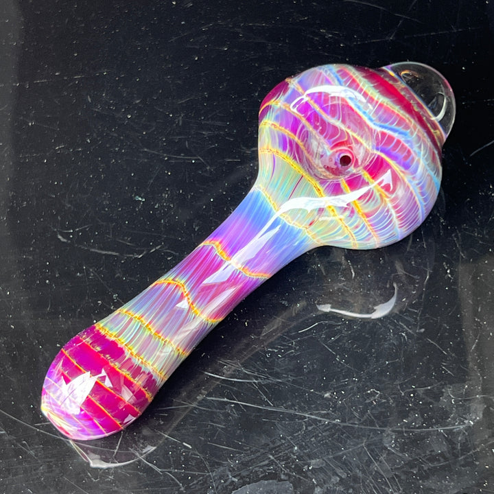 Mulberry Purple Coil Glass Pipe Glass Pipe Schutz Glass   