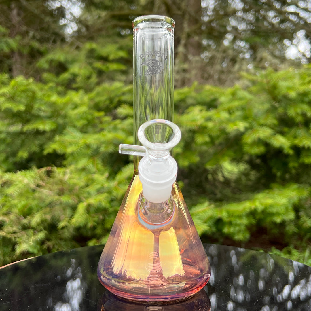 8" Raven Beaker Bong Glass Pipe Solid Glass   