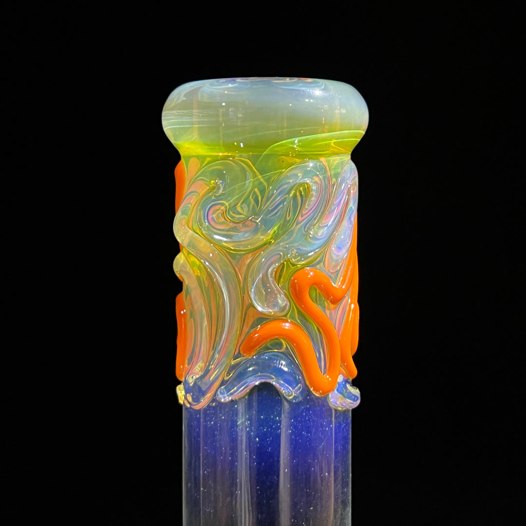 10" Color Squiggle Beaker Bong Glass Pipe Mary Jane's Glass   