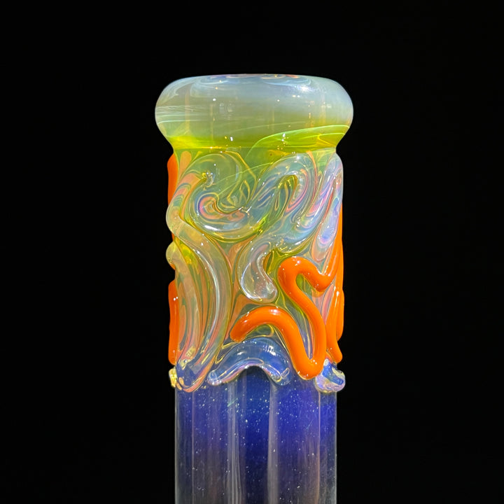 10" Color Squiggle Beaker Bong Glass Pipe Mary Jane's Glass   