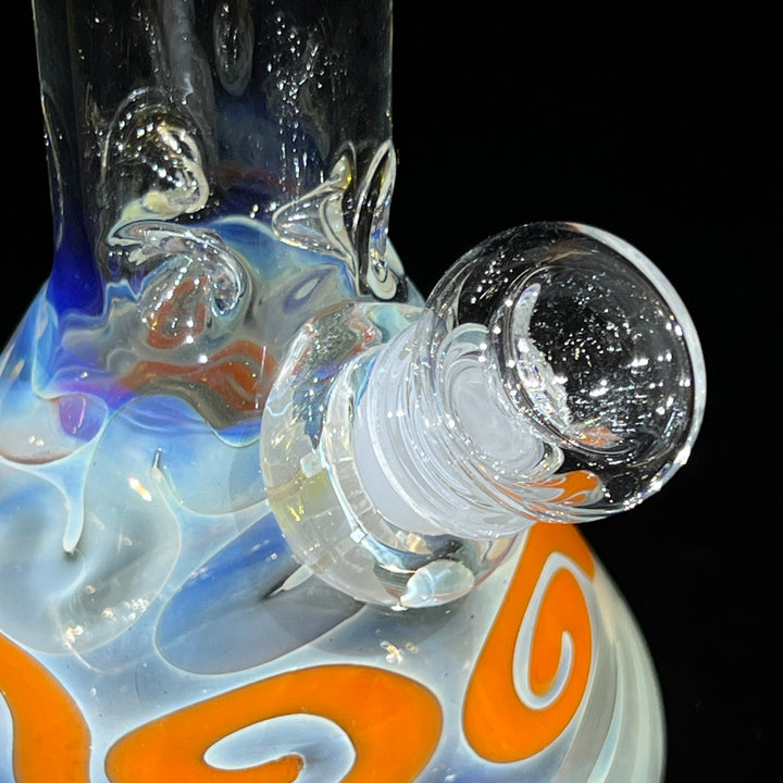 10" Color Squiggle Beaker Bong Glass Pipe Mary Jane's Glass   