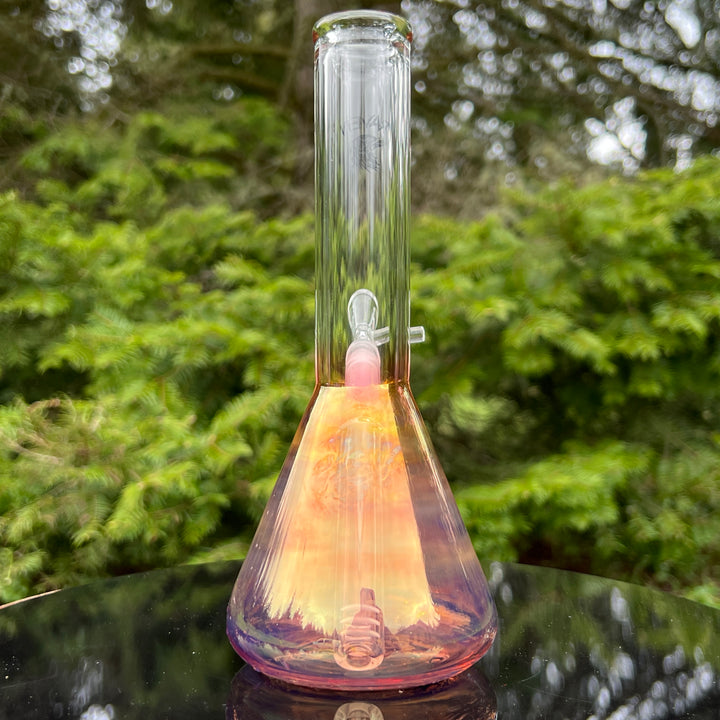 8" Raven Beaker Bong Glass Pipe Solid Glass   