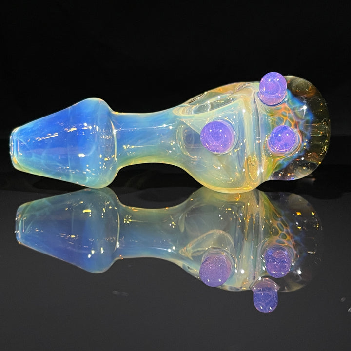 Fumed Honeycomb Spoon Glass Pipe Catfish Glass