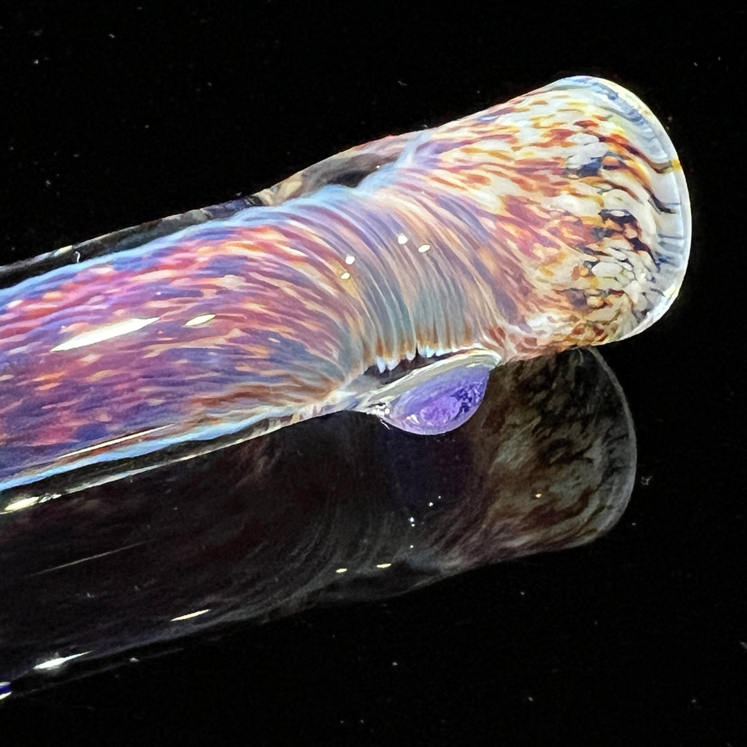 Thick Striking Purple Chillum Glass Pipe Chuck Glass