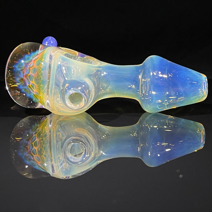 Fumed Honeycomb Spoon Glass Pipe Catfish Glass