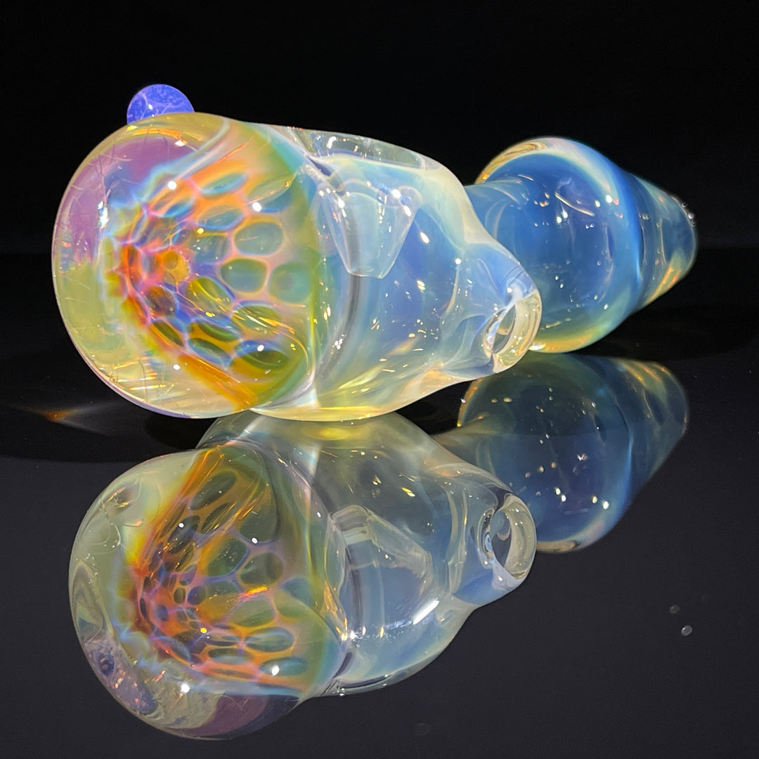 Fumed Honeycomb Spoon Glass Pipe Catfish Glass