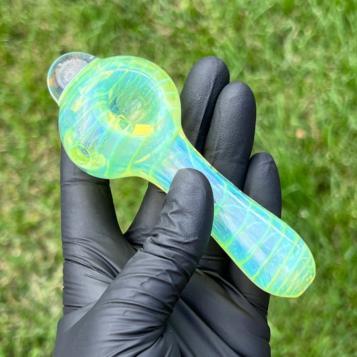 Sylme Green Coil Glass Pipe Glass Pipe Schutz Glass   