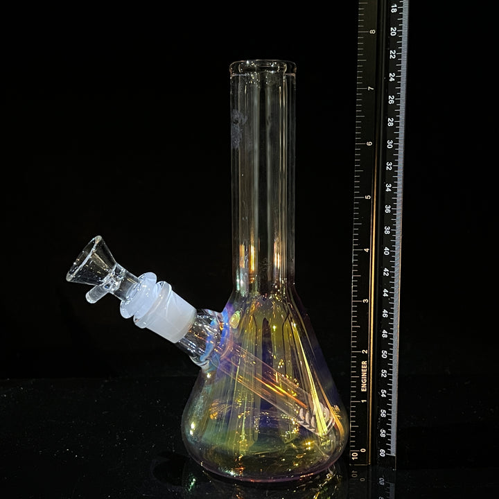 8" Raven Beaker Bong Glass Pipe Solid Glass   