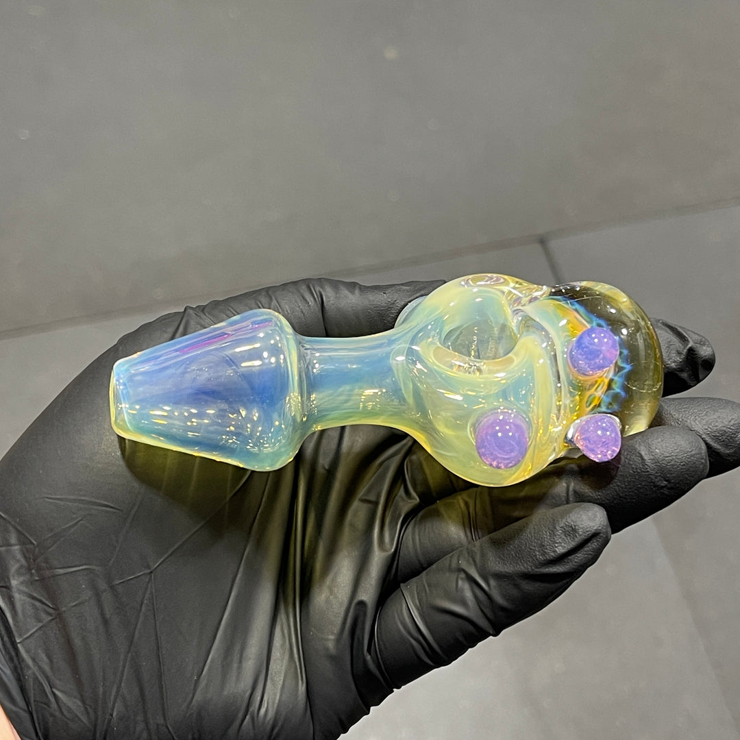 Fumed Honeycomb Spoon Glass Pipe Catfish Glass