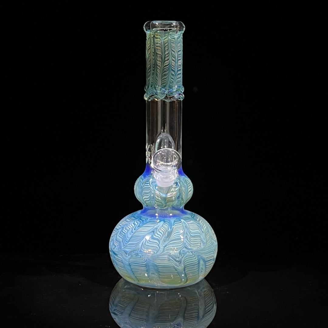 11" Double Bubble Color Rake Bong Glass Pipe Mary Jane's Glass   