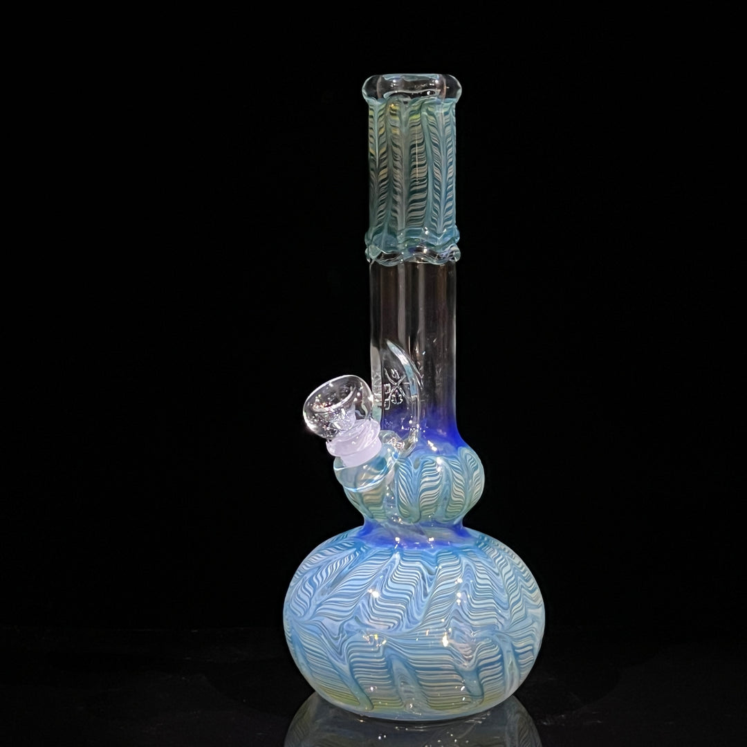 11" Double Bubble Color Rake Bong Glass Pipe Mary Jane's Glass   