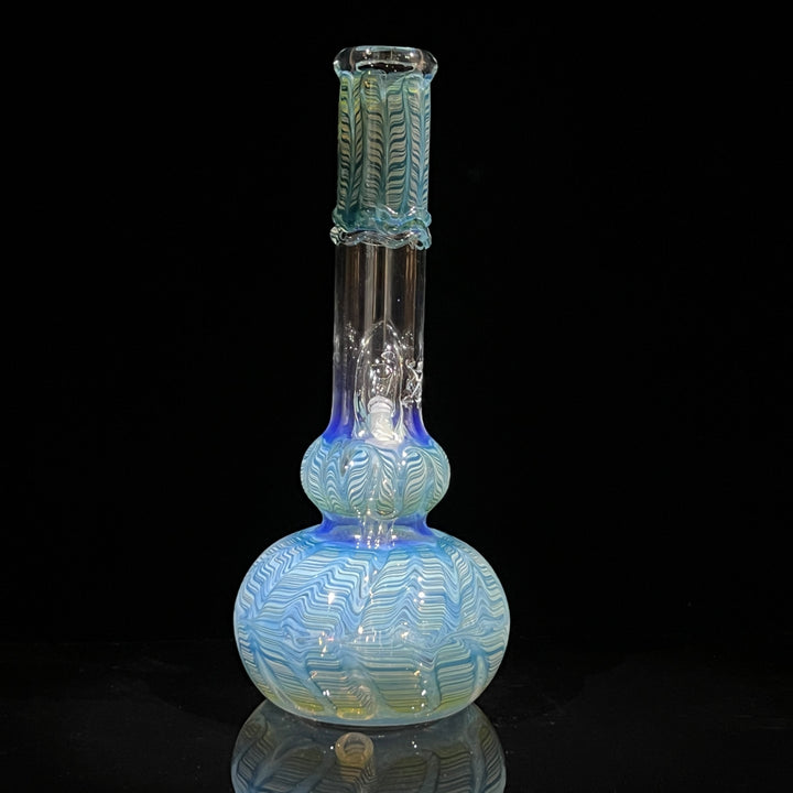 11" Double Bubble Color Rake Bong Glass Pipe Mary Jane's Glass   