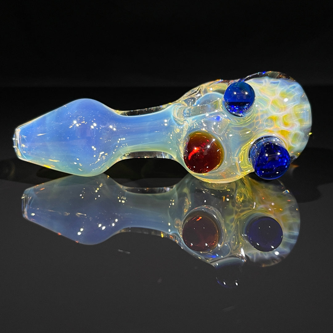 Fumed Honeycomb Spoon Glass Pipe Catfish Glass