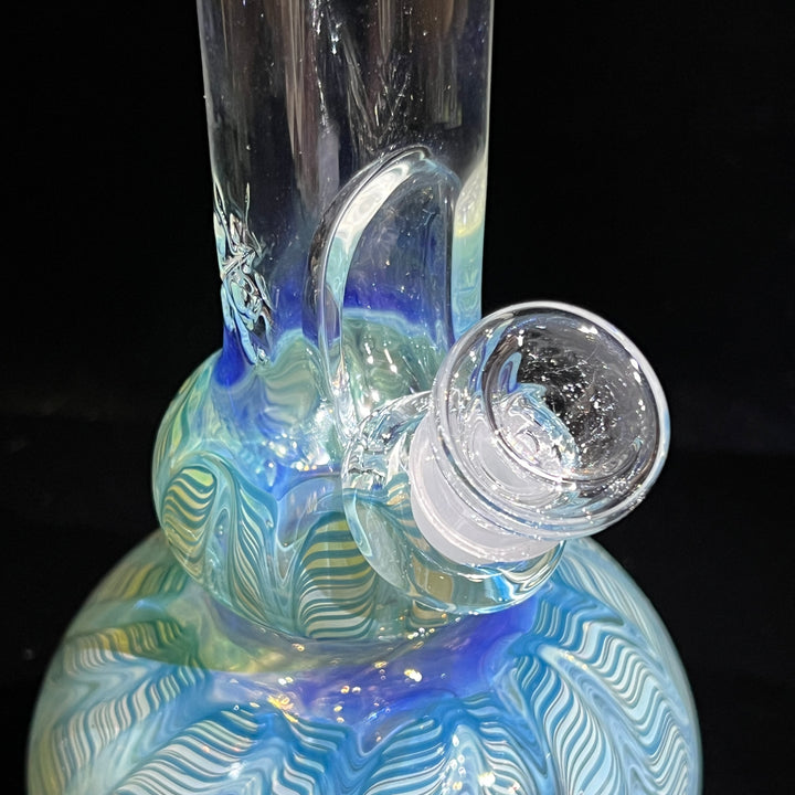 11" Double Bubble Color Rake Bong Glass Pipe Mary Jane's Glass   